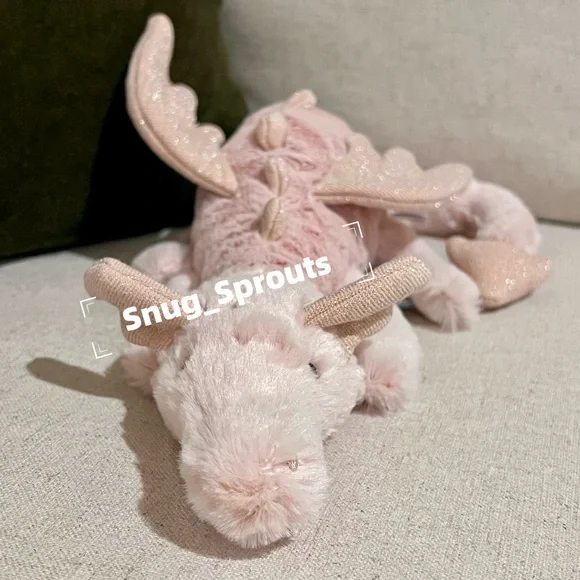 NWT Authentic Jellycat Little Rose Dragon 12“ - HTF - FAST SHIPPING! - Picture 2 of 6